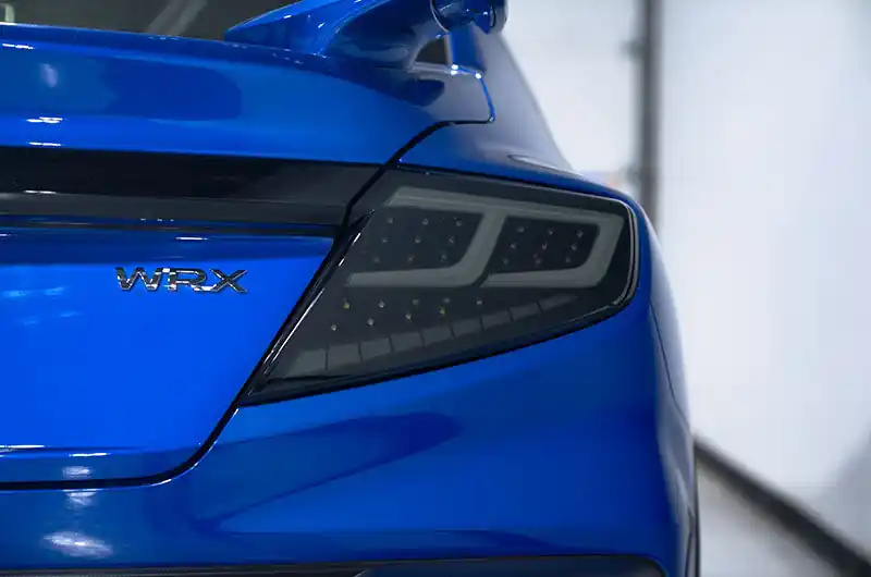 Instant Buy OLM Spec-AR LED Taillights (Smoke Lens / Black Base / White Bar) - 2022-2024 Subaru WRX