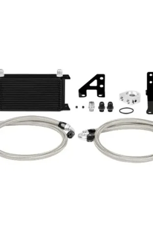 Mishimoto 15 Subaru STI Thermostatic Oil Cooler Kit - Black Professional Grade