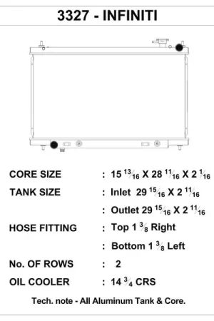 CSF 03-07 Infiniti G35 Radiator Weekend Sale