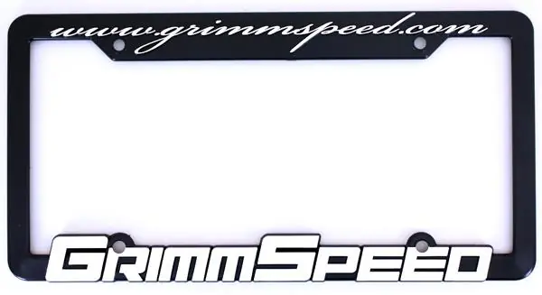 GrimmSpeed License Plate Frame (Pair) In Demand