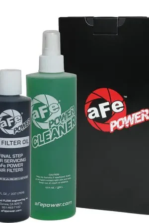 aFe Air Filter Restore Kit (8oz Squeeze Oil & 12oz Spray Cleaner) - Black Express Delivery