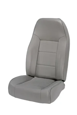 Rugged Ridge High-Back Front Seat Non-Recline Gray 76-02 CJ&Wrang Professional Grade