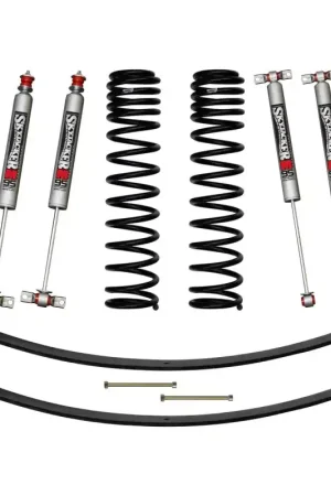 Skyjacker 84-01 XJ 3in FR DR Long Travel Coil Suspension Kit w/RR Add A Leafs/M95 Monotube Shocks Best Seller