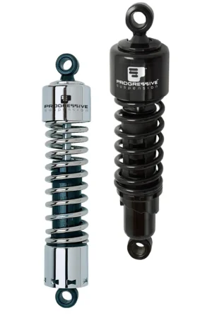 Budget Progressive Cruiser 412 Series Shocks 11.5in - Chrome
