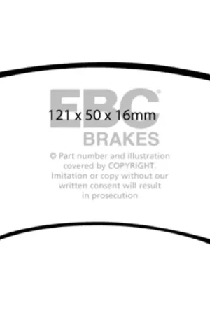 EBC 89-96 Nissan 240SX 2.4 (4 Lug) Ultimax2 Front Brake Pads Bargain