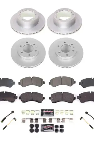 Power Stop 19-20 Mercedes-Benz Sprinter 4500 Rear Z23 Coated Brake Kit Hassle-Free Returns