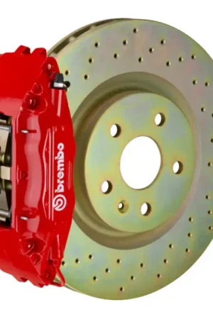 Brembo 05-13 Corvette Front GT BBK 4 Piston Cast 2pc 355x32 1pc Rotor Drilled-Red Factory Price