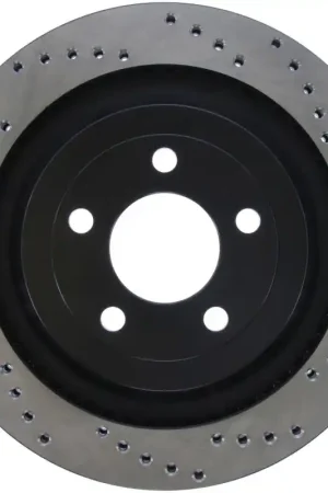 Hassle-Free Returns StopTech Cross Drilled Sport Brake Rotor - 2015 Ford Mustang - Rear Left