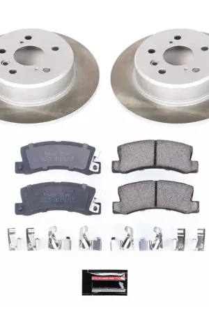Power Stop 99-03 Lexus RX300 Rear Semi-Coated Rotor Kit Worldwide Shipping