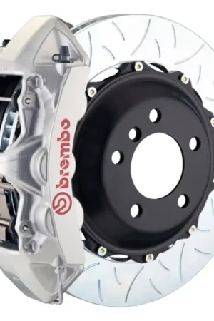 Brembo 12-16 98ster (PCCB Eqpt) Fr GT BBK 6Pis Cast 380x32 2pc Rotor Slotted Type3-Silver Affordable