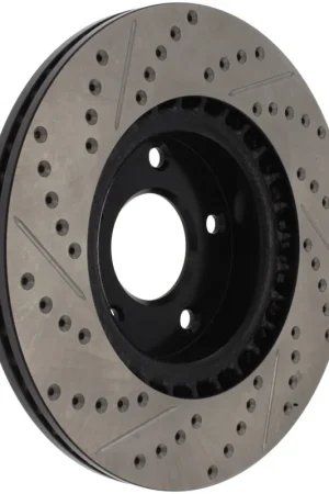 Trusted Brand StopTech 1/02-05 Infiniti G35 (alloy disc) / 6/02-05 Nissan 350Z Slotted & Drilled Right Front Rotor