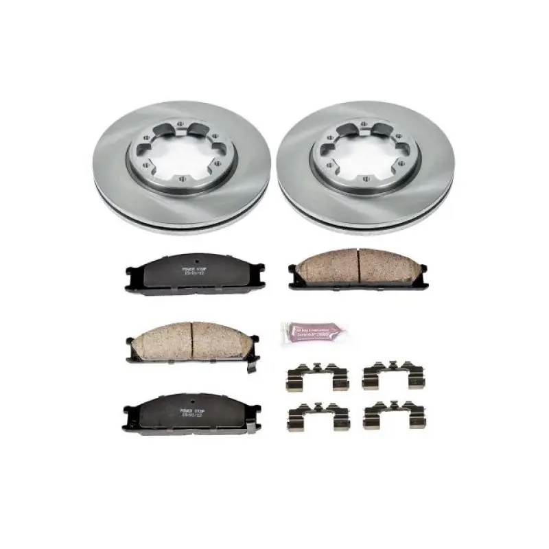 One Day Deal Power Stop 86-94 Nissan D21 Front Autospecialty Brake Kit