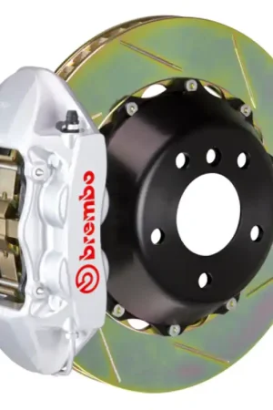 Markdown Brembo 20+ Gladiator Rear GT BBK 4 Piston Cast 380x28 2pc Rotor Slotted Type-1-Silver