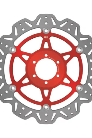 EBC 08-15 Aprilia Dorsoduro 750 ABS Front Left/Right Vee Floating Red Rotor Buy Today