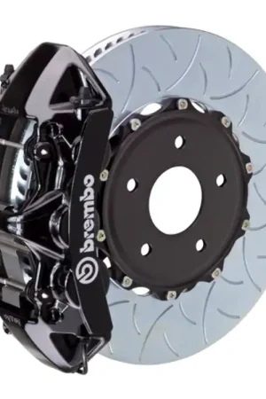 Viral Brembo 12-13 Golf R (Mk6) Front GTS BBK 6 Piston Cast 350x34 2pc Rotor Slotted Type-3-Black HA
