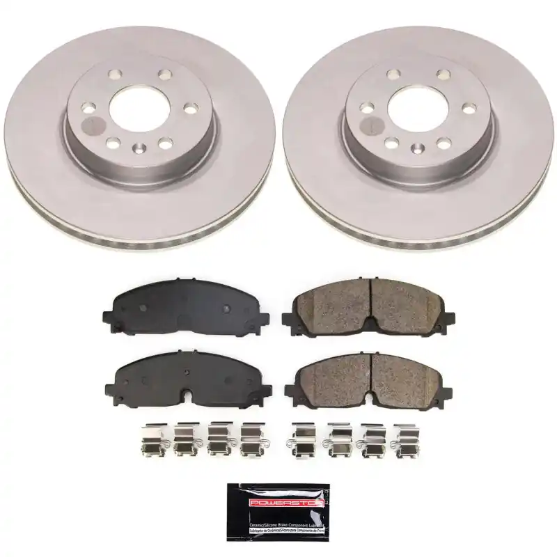 Power Stop 21-22 Chevrolet Colorado Front Z17 Coated Brake Kit Free Returns