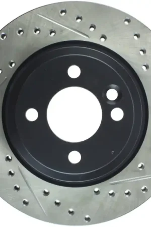 StopTech 02-07 Mini Cooper/Cooper S Slotted & Drilled Left Front Rotor Clearance