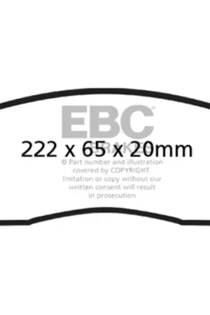 EBC 02-05 Ford Econoline E550 Yellowstuff Front Brake Pads Seasonal Sale