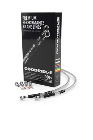 Goodridge 04-07 Harley-Davidson FLHRS ROAD KING Clear Front Brake Line w/Clear Fitting Final Sale