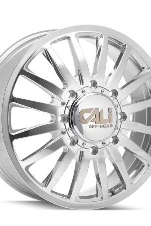 Original Dually Wheels Summit Dually 9110D PO 20x8.25 Milled Spokes Polished 8 On 210 Bolt Pattern 115 Offset Cali Offroad Wheels