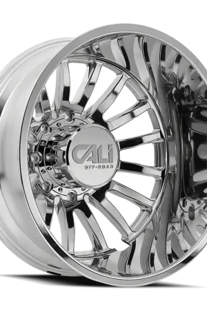 Weekend Sale Dually Wheels Summit Dually 9110D PO 22x8.25 Milled Spokes Polished 8 On 200 Bolt Pattern -232 Offset Cali Offroad Wheels