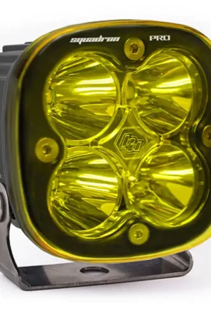 Hot Deal Baja Designs Squadron Pro Spot Pattern Black LED Light Pod - Amber