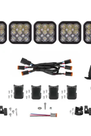 Diode Dynamics SS5 Sport Universal CrossLink 5-Pod Lightbar - White Driving Must Have