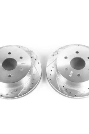 Reduced Price Power Stop 03-05 Chevrolet Express 2500 Rear Evolution Drilled & Slotted Rotors - Pair