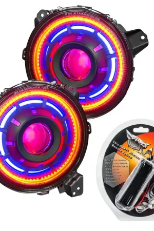 Super Sale Oracle Oculus Bi-LED Projector Headlights for Jeep JL/Gladiator JT - ColorSHIFT
