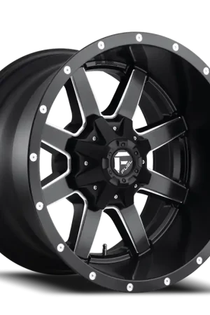 Free Delivery Aluminum Wheels 20X10 Maverick D538 6 On 135/6 On 139.7 Black Milled 106.4 Bore -12 Offset Fuel Off Road Wheels