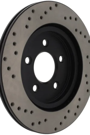 StopTech 05-10 Ford Mustang V6/4.0L / GT V8/4.6L Cross Drilled Left Rear Rotor Exclusive Offer