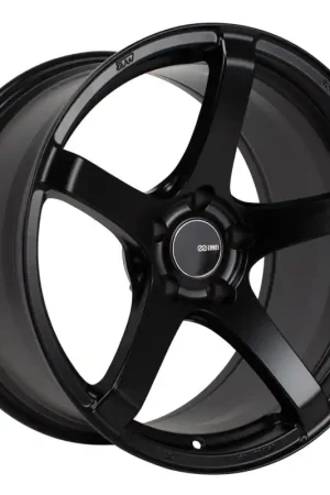 Hassle-Free Returns Enkei Kojin 18x9.5 35mm Offset 5x120 Bolt Pattern 72.6mm Bore Dia Matte Black Wheel