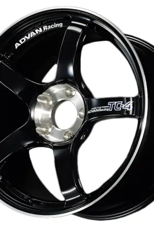 Advan TC4 SE 18x9.5 +45 5x120 Racing Gloss Black and Diamond Cut Wheel Best Seller