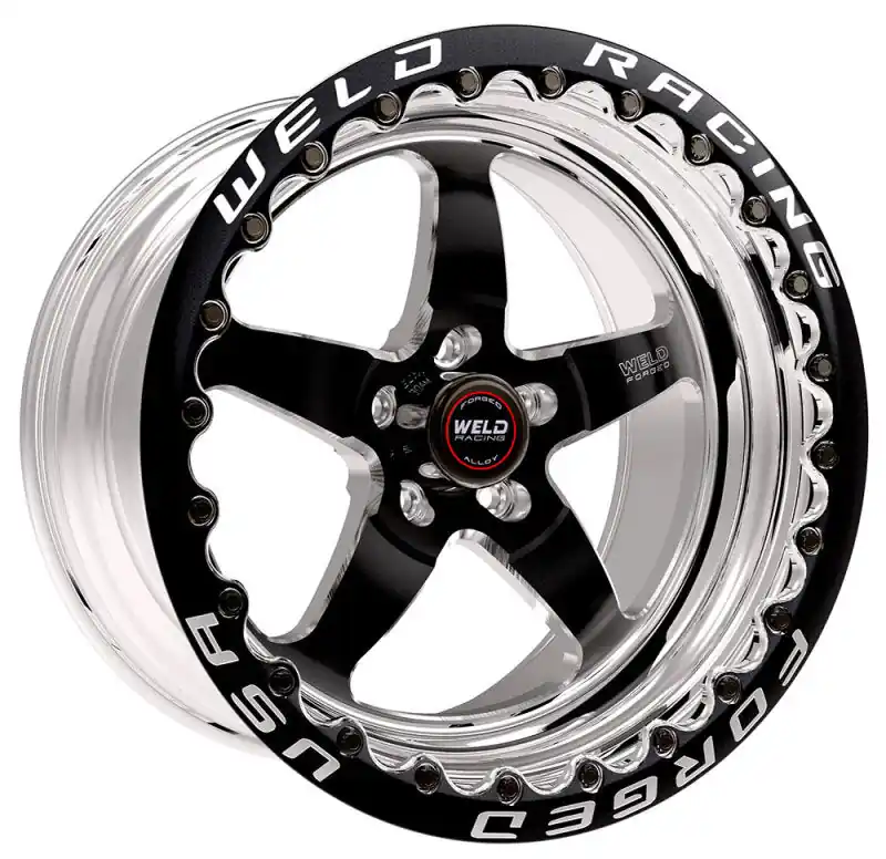 Weld S71 17x11 / 5x4.5 BP / 4.5in. BS Black Wheel (Low Pad) - Single Beadlock Top Rated