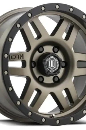 ICON Six Speed 17x8.5 6x5.5 25mm Offset 5.75in BS 108.1mm Bore Bronze Wheel Same Day Shipping