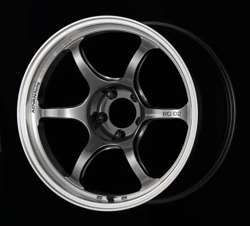 Instant Buy Advan RG-D2 15x6 +45 4x100 Machining and Racing Hyper Black Wheel