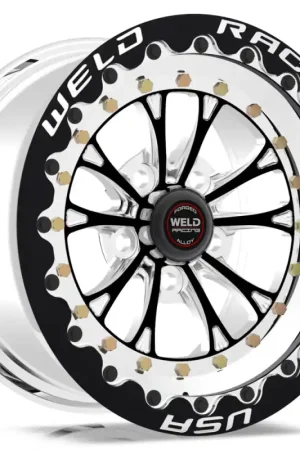Markdown Weld Vitesse 15x12 / 5x4.5 BP / 4.5in. BS Black Wheel - Black Single Beadlock MT