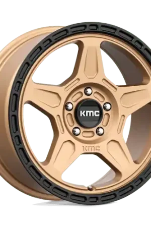 Final Sale KM721 17X8 5X5.0 M-BRZ BLK LP 38MM