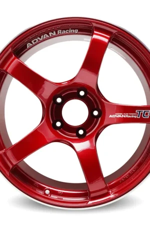 Advan TC4 18x9 +35 5x114.3 Racing Candy Red and Ring Wheel Buy Today