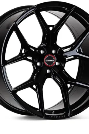 Vossen HF-5 20x10.5 / 5x112 / ET30 / Super Deep Face / 66.5 - Gloss Black Wheel Buy Direct