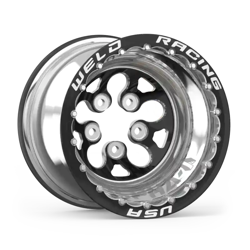 Weld Alpha-1 15x12 / 5x4.5 BP / 4in. BS Black Wheel - Black Double Beadlock MT Flash Sale
