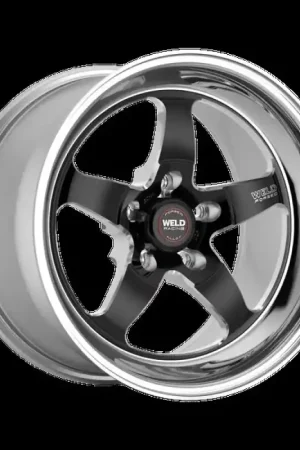 Weld S71 RT-S 17x9.0 / 5x112 BP / 6.2in. BS / 3.18 ID Black Center Wheel (High Pad) - Non-Beadlock Time-Limited