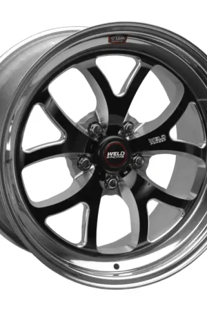 Limited Edition Weld S76 18x8 / 5x115 BP / 5.1in. BS Black Wheel (3.18 ID High Pad)
