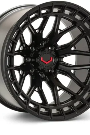 Vossen LCX-02 24x12 - 6x139.7 - ET44 - Ultra Deep - 78.1 - Satin Black Wheel Professional Grade