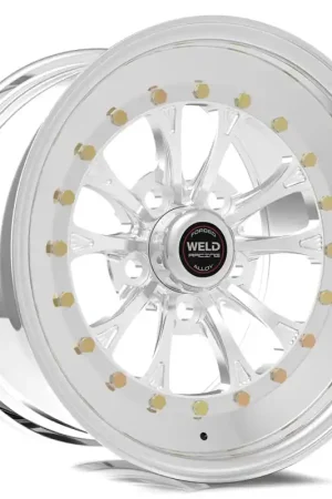 Handmade Weld Vitesse 15x10 / 5x4.75 BP / 6.5in. BS Polished Wheel - Non-Beadlock