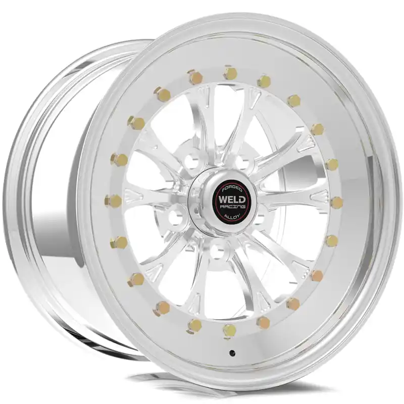 Handmade Weld Vitesse 15x10 / 5x4.75 BP / 6.5in. BS Polished Wheel - Non-Beadlock