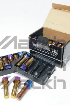 Free Shipping Wheel Mate Mevius Lug Bolt Set of 20 - Blue Neon 12x1.50 27mm Ball 14mm RAD