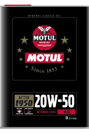 No Minimum Order Motul 20W50 Classic Performance Oil - 10x2L