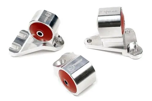 Innovative 92-95 Civic B/D Series Silver Aluminum Mounts 75A Bushings (3 Bolt) Genuine