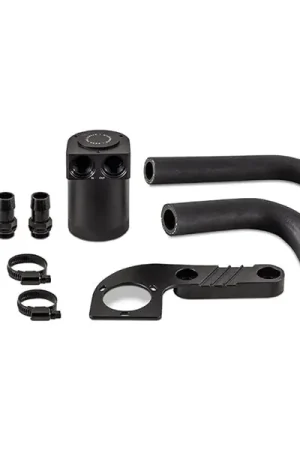 Authentic Mishimoto 2015+ BMW F8X M3/M4 Baffled Oil Catch Can - Wrinkle Black
